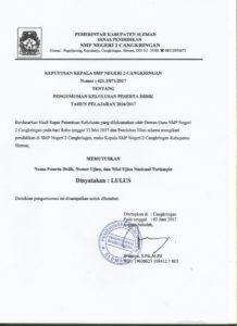 pengumuman kelulusan